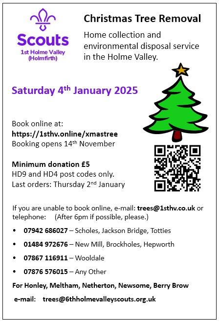 1st Holme Valley Scouts Christmas tree Collection